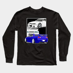 Nissan Skyline Generation Fragment Long Sleeve T-Shirt